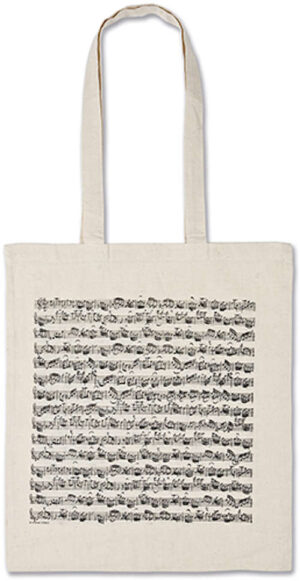 Bolsa partitura cor creme
