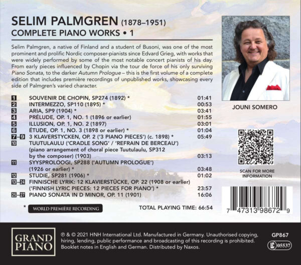 Palmgren: Piano Works Vol. 1 - Imagem 2