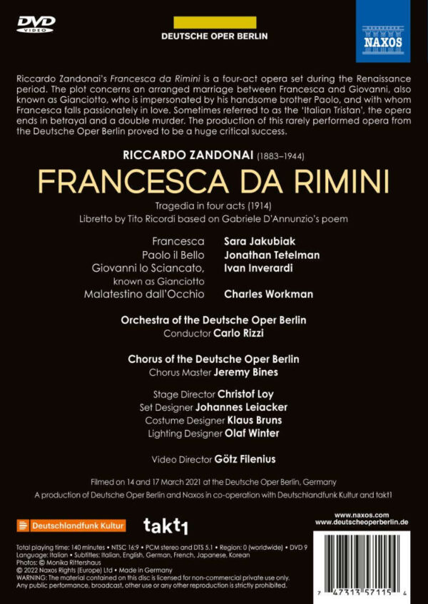 Riccardo Zandonai: Francesca da Rimini - Imagem 2