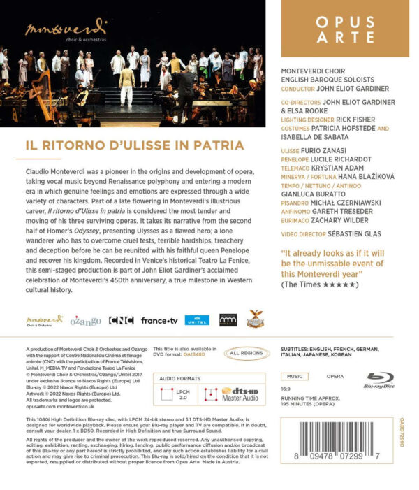 Blu-ray: Monteverdi: Il Ritorno D’ulisse in Patria - Imagem 2