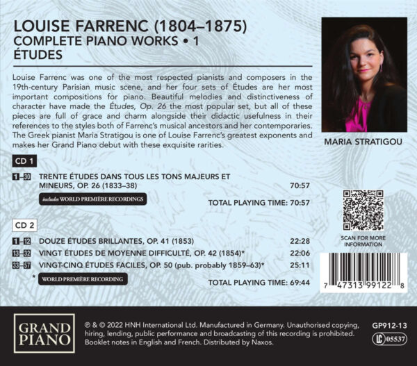 Farrenc: Complete Piano Works, Vol. 1 - Études - Imagem 2