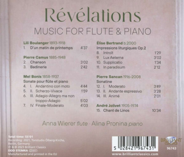 Revelations: Music For Flute & Piano - Imagem 2
