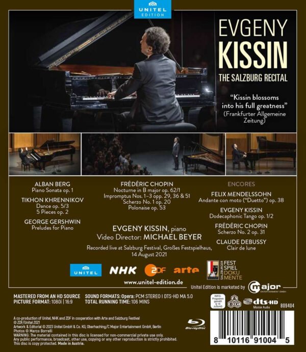 Blu-ray - Evgeny Kissin: The Salzburg Recital - Imagem 2