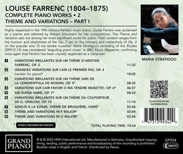 Farrenc: Complete Piano Works, Vol. 2 - Imagem 2