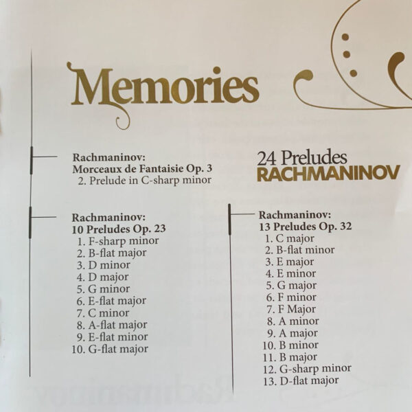 Memories - 24 Preludes Rachmaninov - Imagem 2