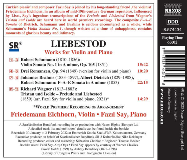 Liebestod - Works for Violin and Piano - Imagem 2