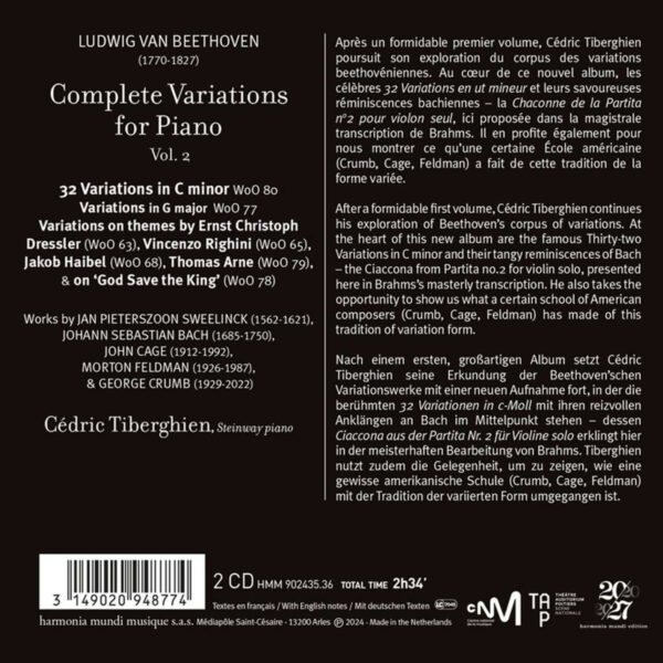 Beethoven: Complete Variations For Piano, Vol. 2 - Imagem 2