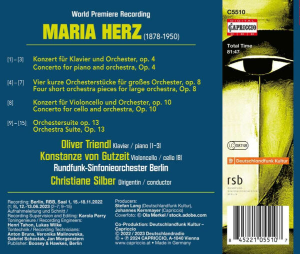 Maria Herz: Concertos & Orchestral Works - Imagem 2