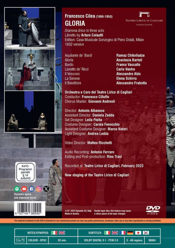 Francesco Cilea: Gloria - Imagem 2