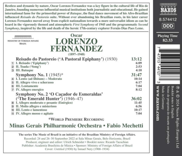 Oscar Lorenzo Fernández: Symphonies Nos. 1-2 - Imagem 2