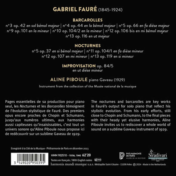 Fauré: Nocturnes & Barcarolles - Imagem 2