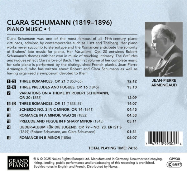 Clara Schumann: Piano Music, Vol. 1 - Imagem 2