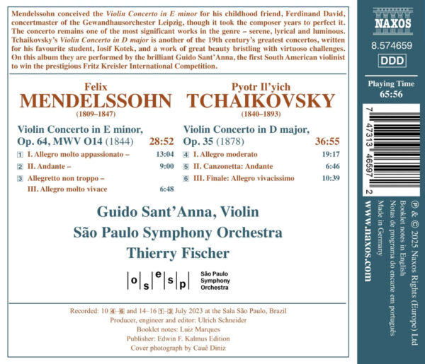 Mendelssohn & Tchaikovsky: Violin Concertos - Imagem 2